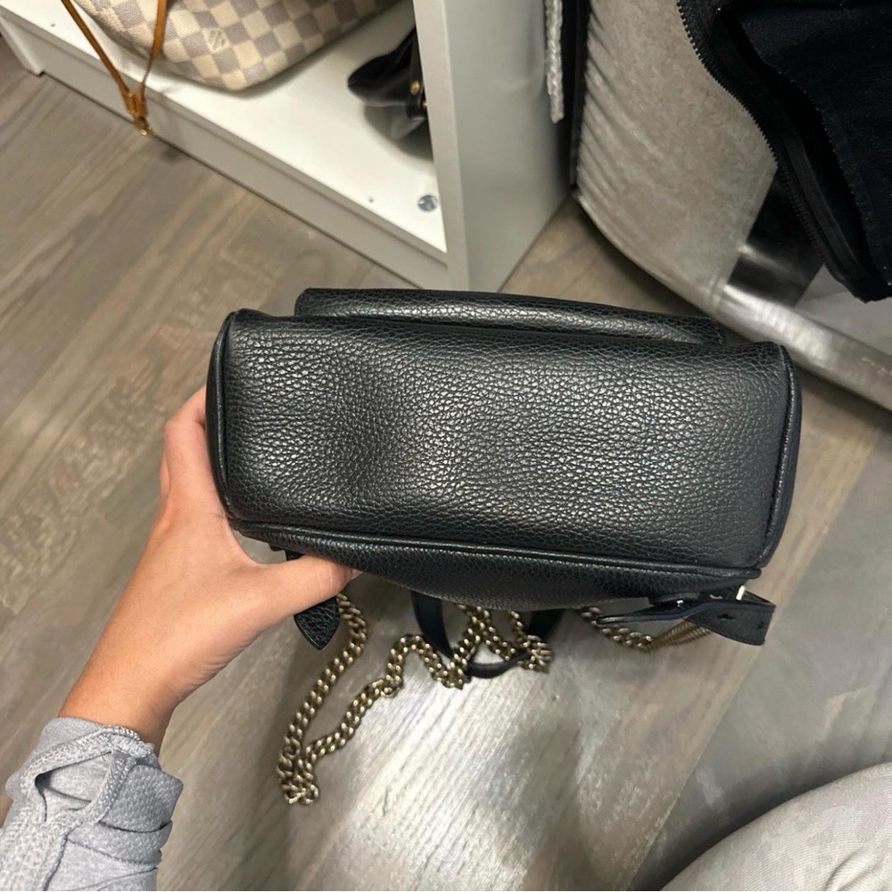 Gucci Black Leather Backpack with Gold Accents - Picture 3 of 3